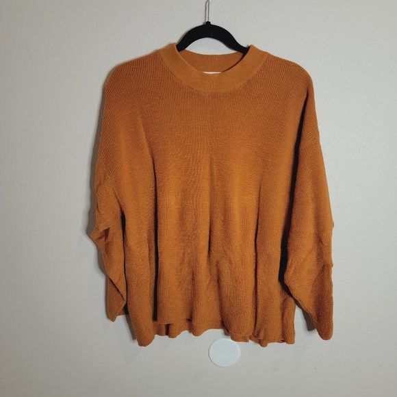 FP BEACH FREE PEOPLE Pullover Oversized Beach color Rust Sweater - Picture 4 of 5